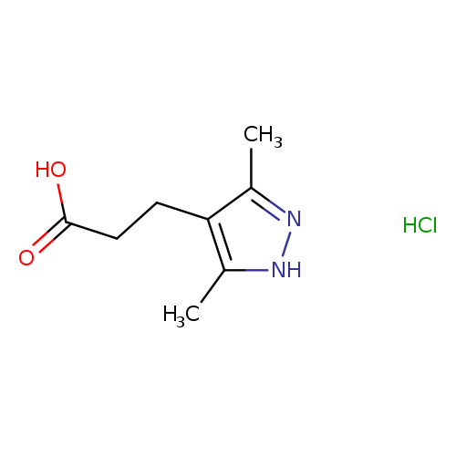 3-(3,5-dimethyl-1H-pyrazol-4-yl)propanoic acid hydrochloride