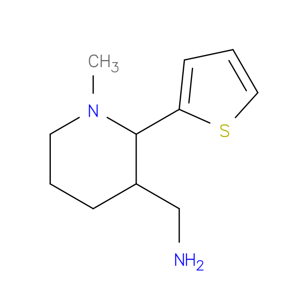 [1-methyl-2-(thiophen-2-yl)piperidin-3-yl]methanamine