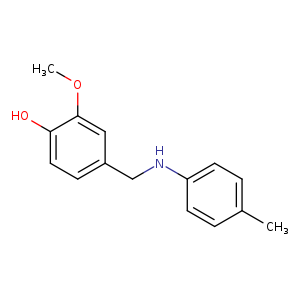 2-Methoxy-4-([(4-methylphenyl)amino]methyl)phenol