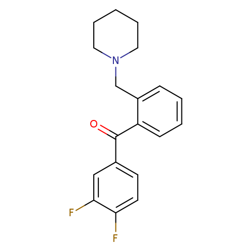 3',4'-Difluoro-2-piperidinomethyl benzophenone