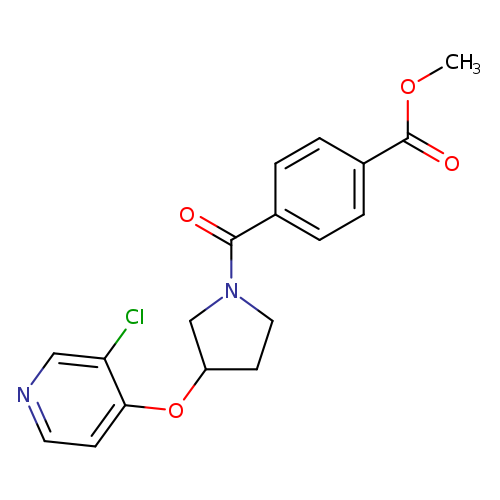 methyl 4-{3-[(3-chloropyridin-4-yl)oxy]pyrrolidine-1-carbonyl}benzoate