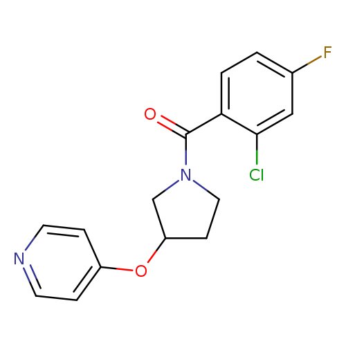 4-{[1-(2-chloro-4-fluorobenzoyl)pyrrolidin-3-yl]oxy}pyridine
