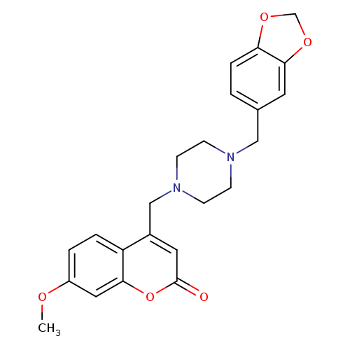 4-({4-[(2H-1,3-benzodioxol-5-yl)methyl]piperazin-1-yl}methyl)-7-methoxy-2H-chromen-2-one