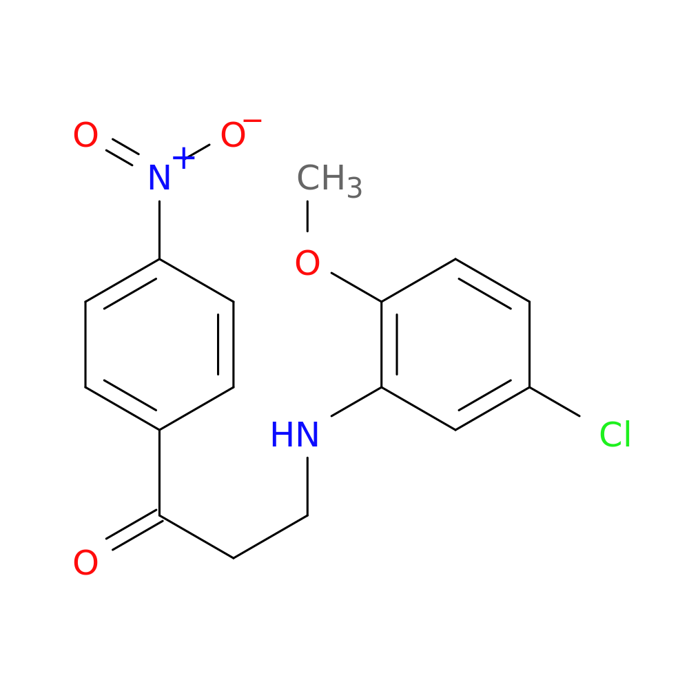 3-[(5-chloro-2-methoxyphenyl)amino]-1-(4-nitrophenyl)propan-1-one