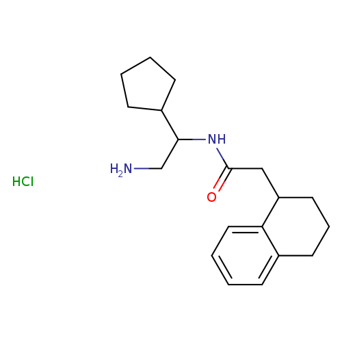 N-(2-amino-1-cyclopentylethyl)-2-(1,2,3,4-tetrahydronaphthalen-1-yl)acetamide hydrochloride