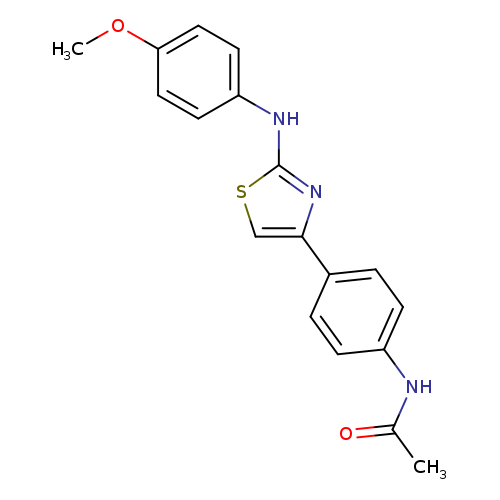 N-(4-{2-[(4-methoxyphenyl)amino]-1,3-thiazol-4-yl}phenyl)acetamide