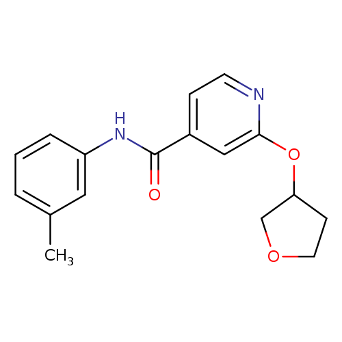 N-(3-methylphenyl)-2-(oxolan-3-yloxy)pyridine-4-carboxamide
