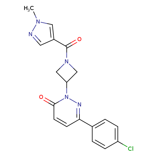 6-(4-chlorophenyl)-2-[1-(1-methyl-1H-pyrazole-4-carbonyl)azetidin-3-yl]-2,3-dihydropyridazin-3-one
