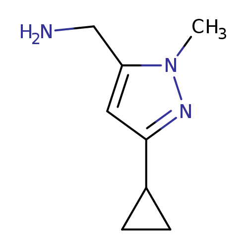 (3-cyclopropyl-1-methyl-1H-pyrazol-5-yl)methanamine