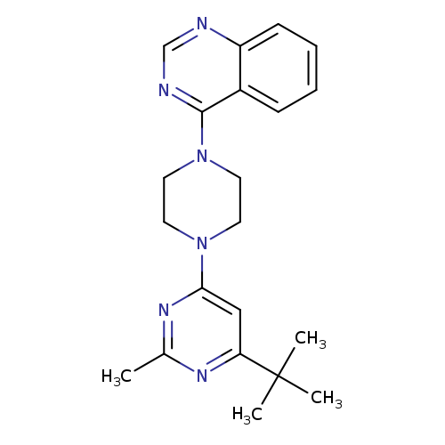 4-[4-(6-tert-butyl-2-methylpyrimidin-4-yl)piperazin-1-yl]quinazoline