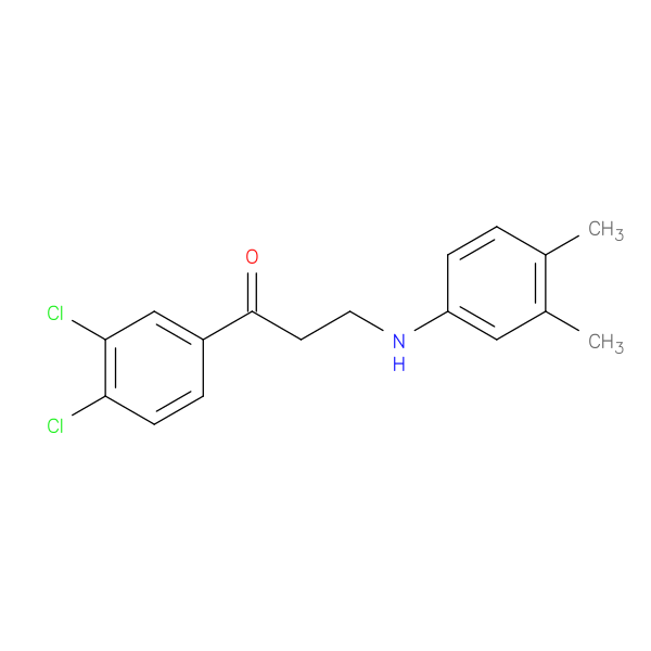 1-(3,4-Dichlorophenyl)-3-((3,4-dimethylphenyl)amino)propan-1-one