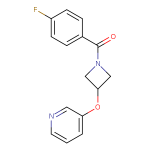 3-{[1-(4-fluorobenzoyl)azetidin-3-yl]oxy}pyridine