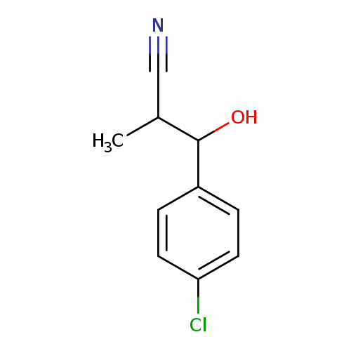3-(4-chlorophenyl)-3-hydroxy-2-methylpropanenitrile