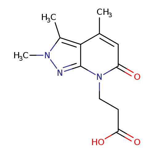 3-(2,3,4-Trimethyl-6-oxo-2H-pyrazolo[3,4-b]pyridin-7(6H)-yl)propanoic acid