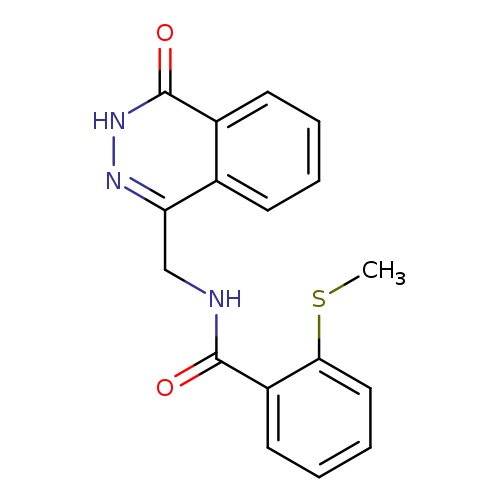 2-(methylsulfanyl)-N-[(4-oxo-3,4-dihydrophthalazin-1-yl)methyl]benzamide