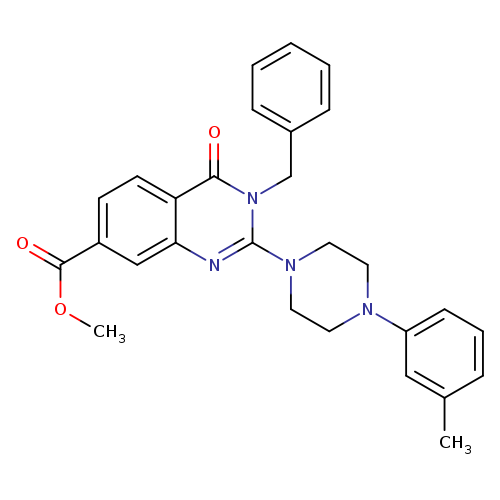 methyl 3-benzyl-2-[4-(3-methylphenyl)piperazin-1-yl]-4-oxo-3,4-dihydroquinazoline-7-carboxylate