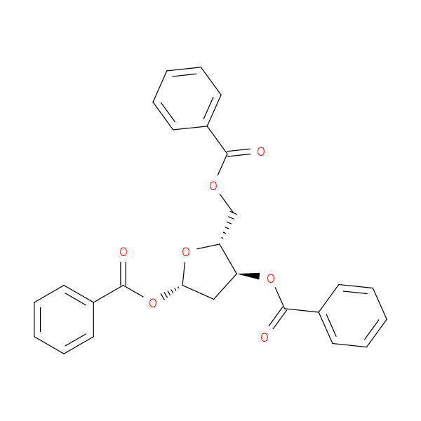 β-D-Ribofuranose, 2-deoxy-, 1,3,5-tribenzoate (6CI)