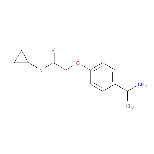 2-[4-(1-aminoethyl)phenoxy]-N-cyclopropylacetamide