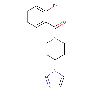1-(2-bromobenzoyl)-4-(1H-1,2,3-triazol-1-yl)piperidine