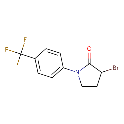 3-bromo-1-[4-(trifluoromethyl)phenyl]pyrrolidin-2-one