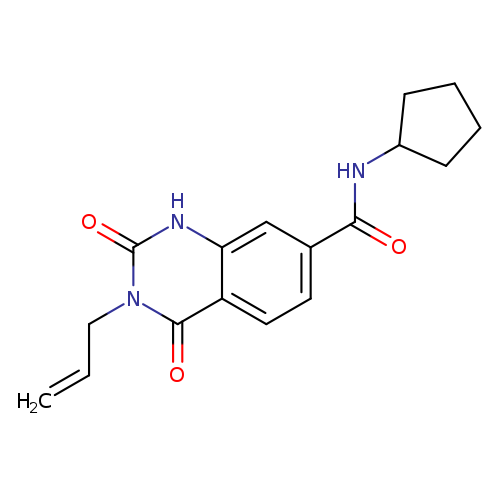 N-cyclopentyl-2,4-dioxo-3-(prop-2-en-1-yl)-1,2,3,4-tetrahydroquinazoline-7-carboxamide