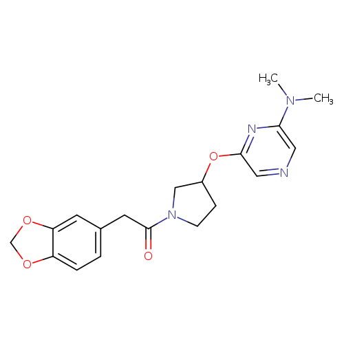 2-(2H-1,3-benzodioxol-5-yl)-1-(3-{[6-(dimethylamino)pyrazin-2-yl]oxy}pyrrolidin-1-yl)ethan-1-one