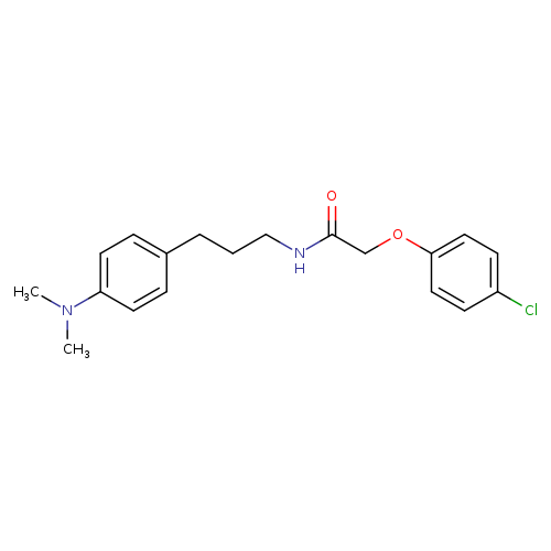 2-(4-chlorophenoxy)-N-{3-[4-(dimethylamino)phenyl]propyl}acetamide