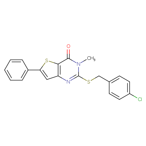 2-{[(4-chlorophenyl)methyl]sulfanyl}-3-methyl-6-phenyl-3H,4H-thieno[3,2-d]pyrimidin-4-one