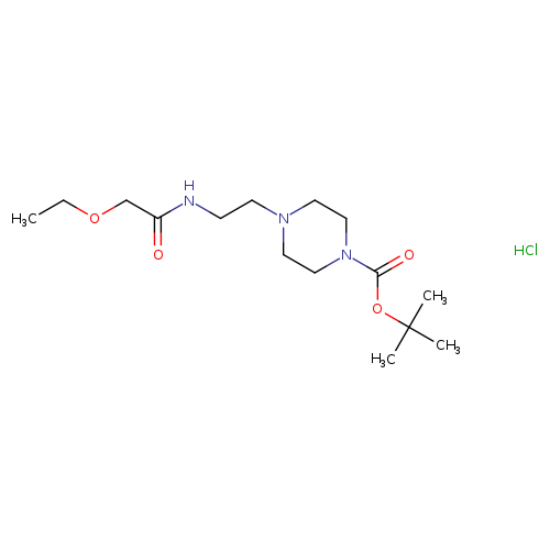 tert-butyl 4-[2-(2-ethoxyacetamido)ethyl]piperazine-1-carboxylate hydrochloride