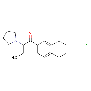 2-(pyrrolidin-1-yl)-1-(5,6,7,8-tetrahydronaphthalen-2-yl)butan-1-one,monohydrochloride