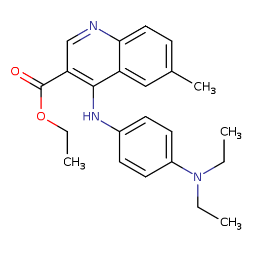 Ethyl4-((4-(diethylamino)phenyl)amino)-6-methylquinoline-3-carboxylate