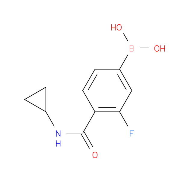 (4-(cyclopropylcarbamoyl)-3-fluorophenyl)boronic acid