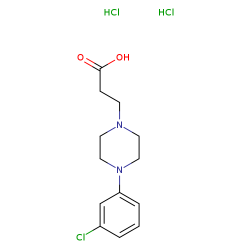 3-[4-(3-chlorophenyl)piperazin-1-yl]propanoic acid dihydrochloride