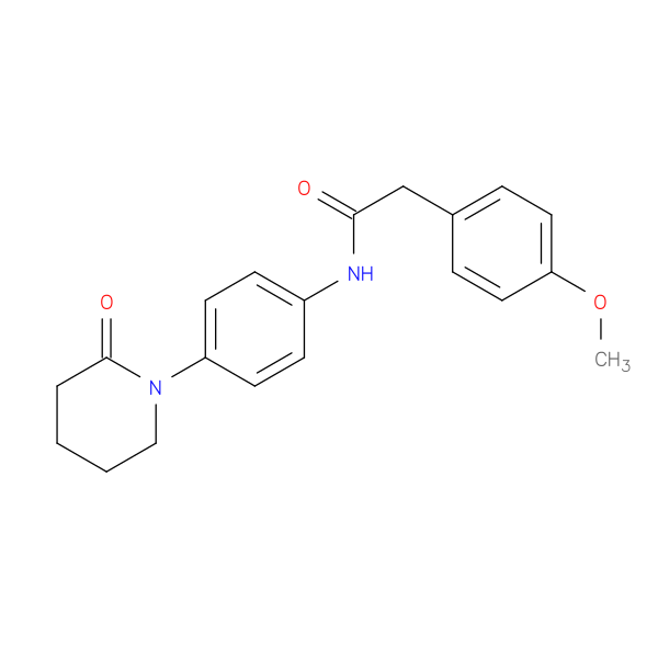 2-(4-methoxyphenyl)-N-[4-(2-oxopiperidin-1-yl)phenyl]acetamide