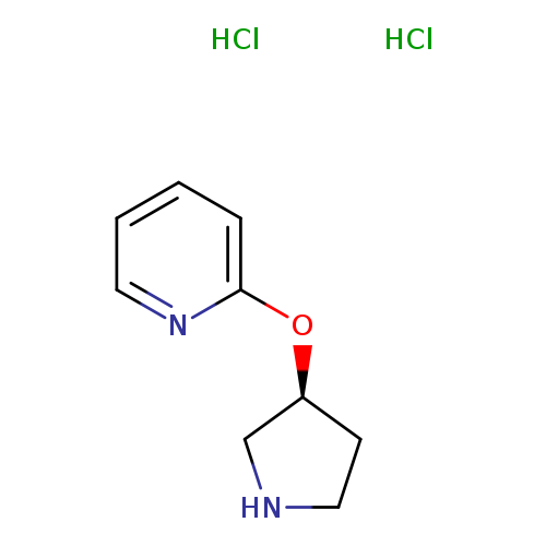 Pyridine, 2-[(3S)-3-pyrrolidinyloxy]-, dihydrochloride