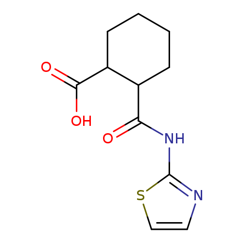 Cyclohexanecarboxylicacid, 2-[(2-thiazolylamino)carbonyl]-