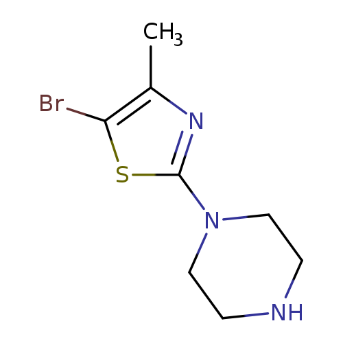 1-(5-bromo-4-methyl-1,3-thiazol-2-yl)piperazine
