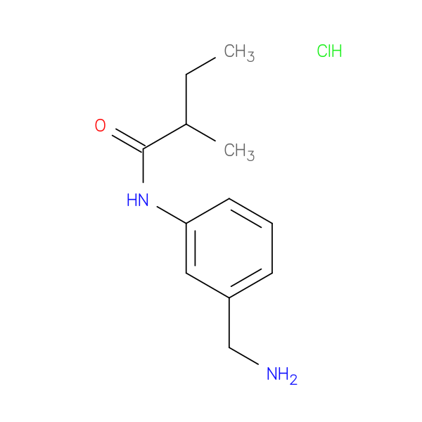 N-[3-(aminomethyl)phenyl]-2-methylbutanamide hydrochloride