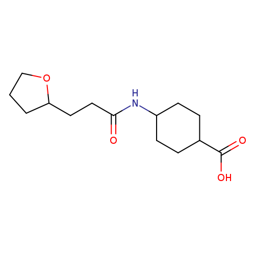 4-[3-(oxolan-2-yl)propanamido]cyclohexane-1-carboxylic acid