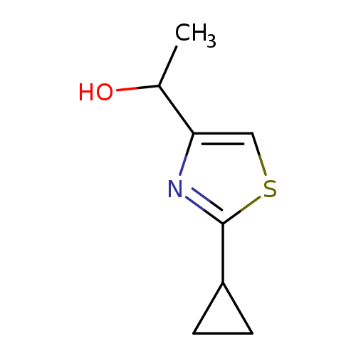 1-(2-cyclopropyl-1,3-thiazol-4-yl)ethan-1-ol