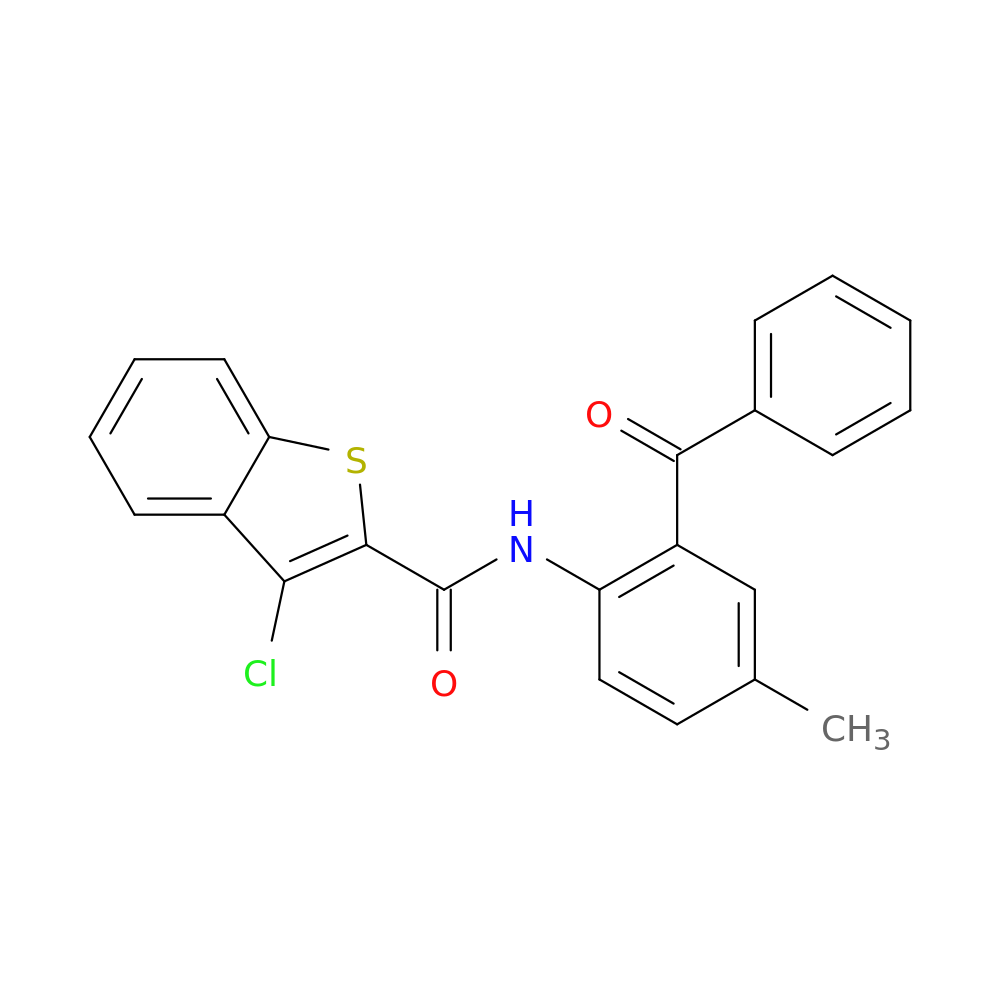 N-(2-benzoyl-4-methylphenyl)-3-chloro-1-benzothiophene-2-carboxamide