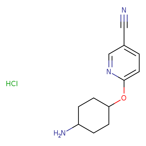 6-[(4-aminocyclohexyl)oxy]pyridine-3-carbonitrile hydrochloride