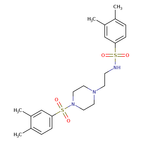 N-{2-[4-(3,4-dimethylbenzenesulfonyl)piperazin-1-yl]ethyl}-3,4-dimethylbenzene-1-sulfonamide