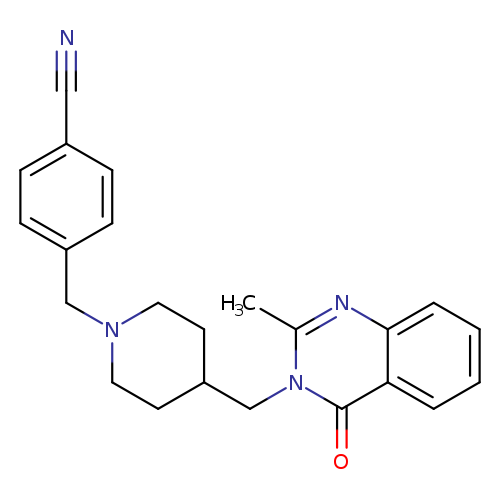 4-({4-[(2-methyl-4-oxo-3,4-dihydroquinazolin-3-yl)methyl]piperidin-1-yl}methyl)benzonitrile