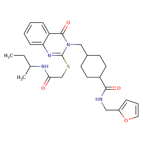 4-{[2-({[(butan-2-yl)carbamoyl]methyl}sulfanyl)-4-oxo-3,4-dihydroquinazolin-3-yl]methyl}-N-[(furan-2-yl)methyl]cyclohexane-1-carboxamide