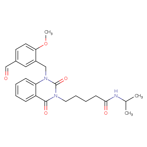5-{1-[(5-formyl-2-methoxyphenyl)methyl]-2,4-dioxo-1,2,3,4-tetrahydroquinazolin-3-yl}-N-(propan-2-yl)pentanamide