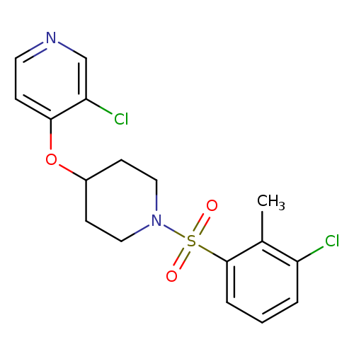 3-chloro-4-{[1-(3-chloro-2-methylbenzenesulfonyl)piperidin-4-yl]oxy}pyridine