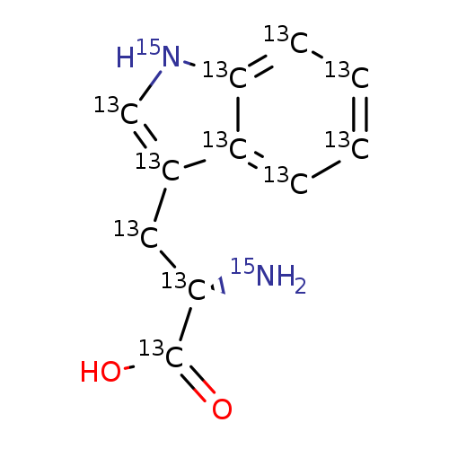 L-TRYPTOPHAN-13C11  15N2  97 ATOM % 13C&