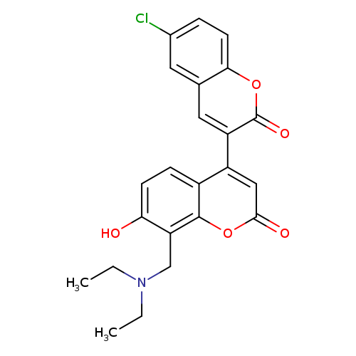 6-chloro-8'-[(diethylamino)methyl]-7'-hydroxy-2H,2'H-[3,4'-bichromene]-2,2'-dione