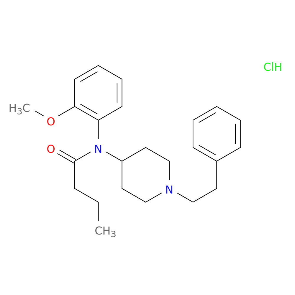 N-(2-methoxyphenyl)-N-(1-phenethylpiperidin-4-yl)butyramide